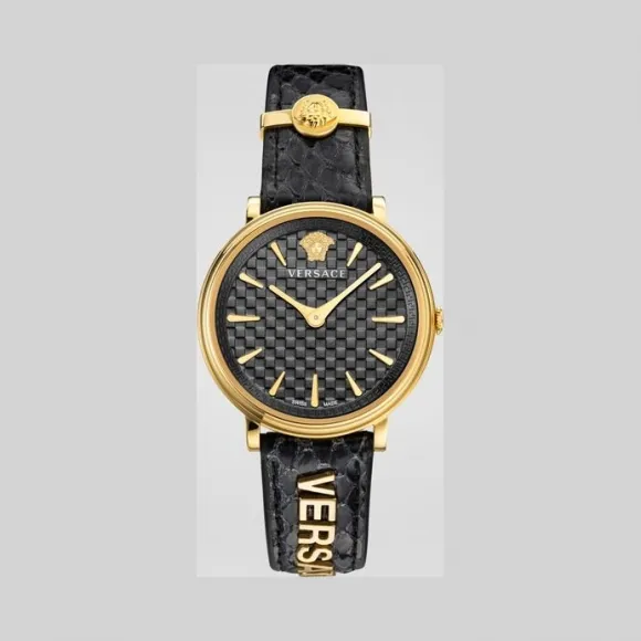 范思哲/Versace 黑色V-Circle Logomania腕表 PVE81010-P0019_PNUL