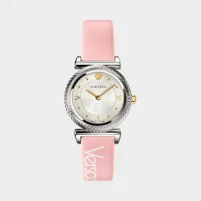 范思哲/Versace V-Motif复古logo粉色腕表 PVERE001-P0018_PNUL