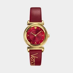范思哲/Versace V-Motif复古logo红色腕表 PVERE004-P0018_PNUL