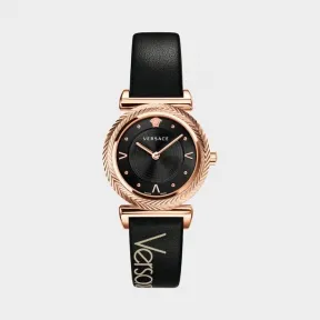 范思哲/Versace V-Motif复古logo黑色腕表 PVERE008-P0018_PNUL