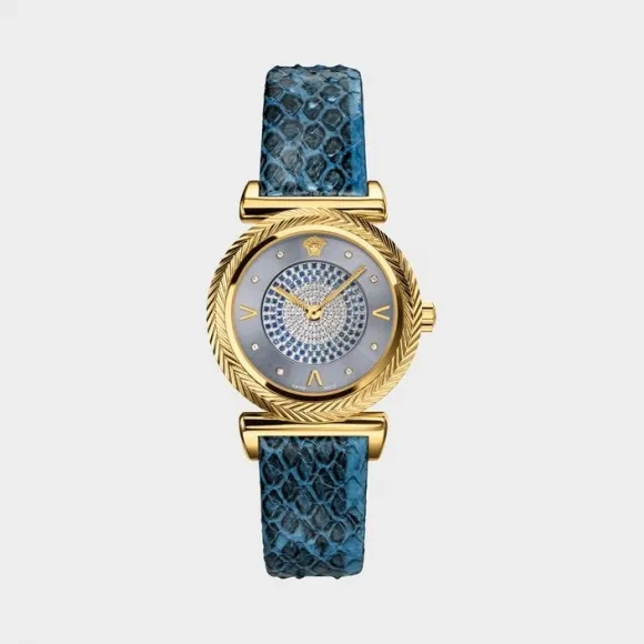 范思哲/Versace V-Motif Luxe蓝色腕表 PVERE010-P0018_PNUL