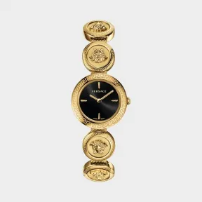 范思哲/Versace 美杜莎铆钉头像黑色手镯式腕表 PVERF006-P0018_PNUL