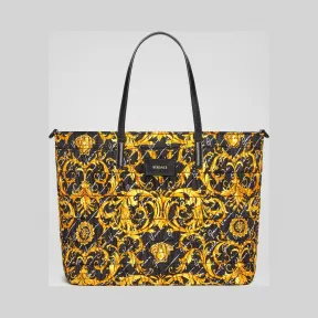 范思哲/Versace  绗缝Barocco Signature印花尿布包 YL000004-YB00281_YSK5