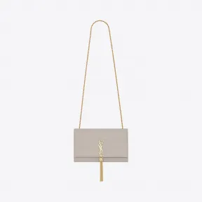 伊夫圣罗兰/Yves Saint laurent Kate 中号真皮流苏穗颗粒纹理压花真皮包 354119BOW0J9207