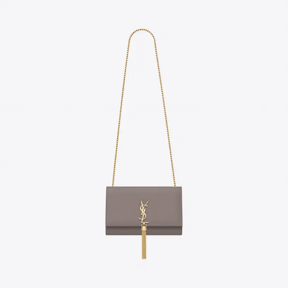 伊夫圣罗兰/Yves Saint laurent 经典中号monogram雾面皮革流苏挎包 354119C150J1202