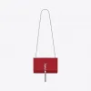 伊夫圣罗兰/Yves Saint laurent KATE中号红色真皮流苏挎包 354119C150N6805
