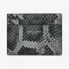 伊夫圣罗兰/Yves Saint laurent  paris蟒蛇纹压印皮革信用卡包 375946L370N8161