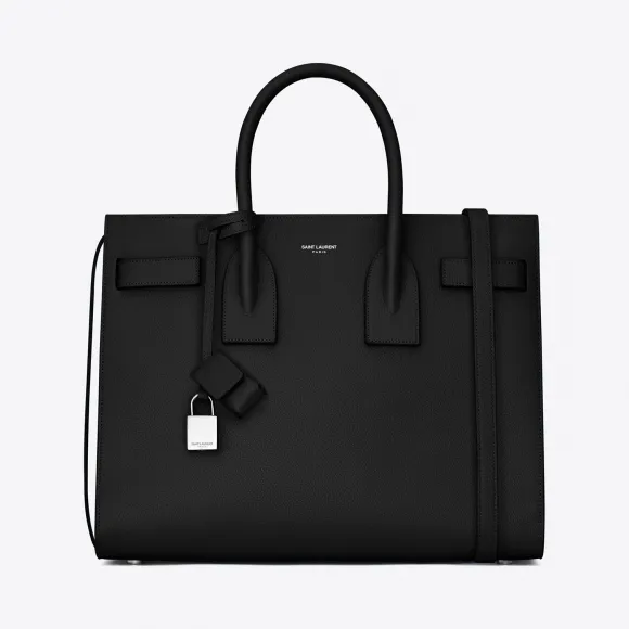 伊夫圣罗兰/Yves Saint laurent 经典 Sac De Jour 小号黑色粒面真皮手袋 378299B681N10