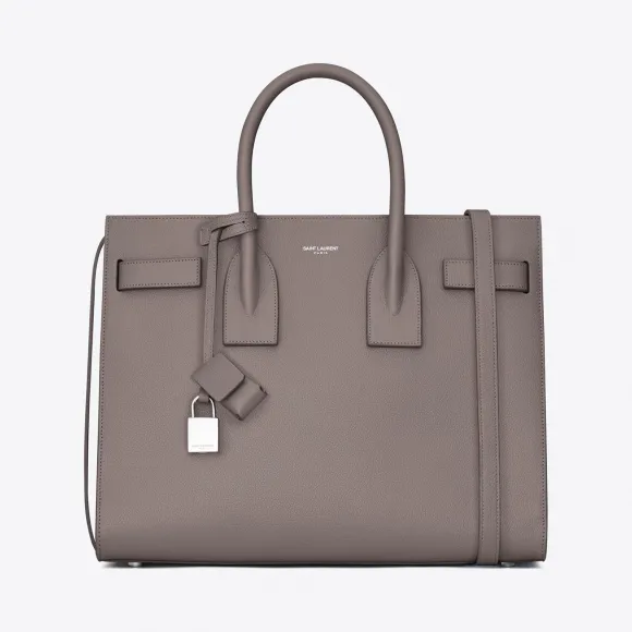 伊夫圣罗兰/Yves Saint laurent 经典迷你手提包，采用雾颗粒皮革 378299B681N1202