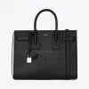 伊夫圣罗兰/Yves Saint laurent 经典 Sac De Jour 小号黑色鳄鱼压纹真皮手袋 378299CS38N