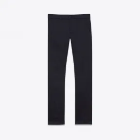 伊夫圣罗兰/Yves Saint laurent 经典Slim Chino休闲裤，采用海军蓝棉华达呢  379459Y872H4