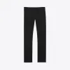 伊夫圣罗兰/Yves Saint laurent 经典Slim Chino休闲裤，采用黑色棉华达呢  379459YYS0410