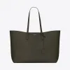 伊夫圣罗兰/Yves Saint laurent 军绿色真皮SAINT LAURENT购物袋
 394195CSV0J2406
