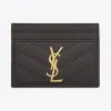 伊夫圣罗兰/Yves Saint laurent monogram 粒面压花真皮卡包 423291BOW011112
