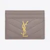 伊夫圣罗兰/Yves Saint laurent monogram粒面压印皮革卡包 423291BOW011202