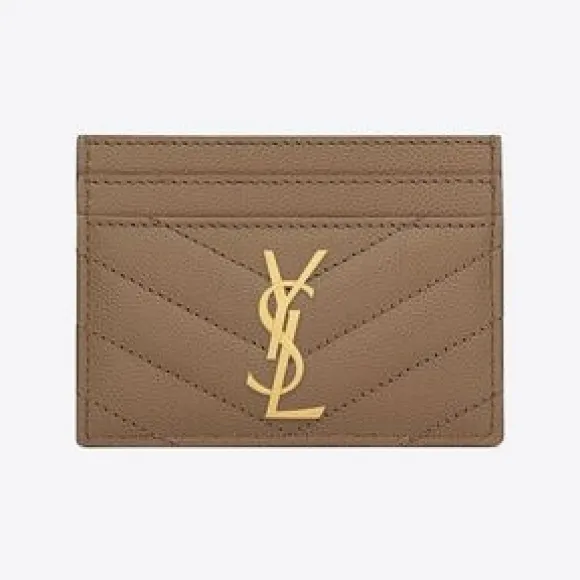 伊夫圣罗兰/Yves Saint laurent cassandre saint laurent matelassé粒面压印皮革卡包 423291BOW012346