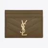 伊夫圣罗兰/Yves Saint laurent monogram粒面压印皮革卡包 423291BOW013344