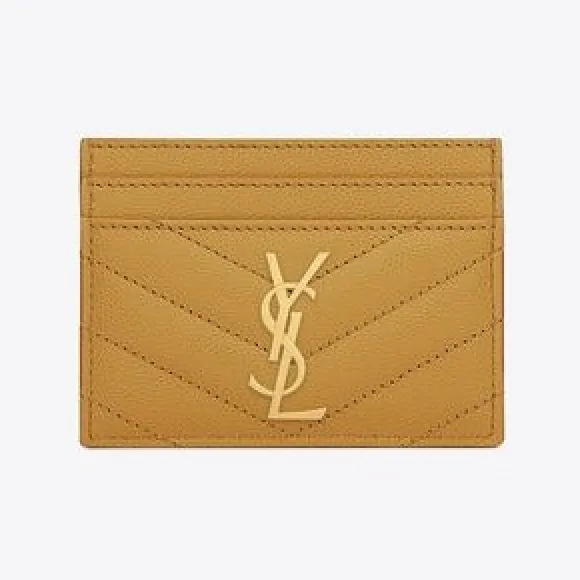 伊夫圣罗兰/Yves Saint laurent cassandre saint laurent matelassé粒面压印皮革卡包 423291BOW017314