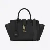 伊夫圣罗兰/Yves Saint laurent 迷你downtown黑色真皮麂皮购物袋 436834BJ5XW1000