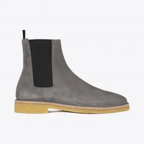 伊夫圣罗兰/Yves Saint laurent NEVADA 20 泥灰色麂皮切尔西短靴 442376BT3002853