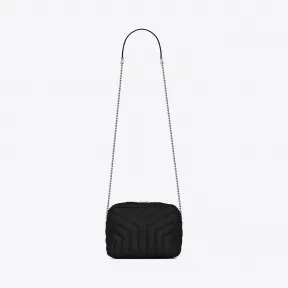 伊夫圣罗兰/Yves Saint laurent 经典小号monogram黑色“y”字形拼接真皮保龄球包 454317DV746