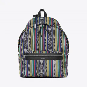 伊夫圣罗兰/Yves Saint laurent 在多彩多姿的ikat帆布的CITY背包 4654489N41F8477