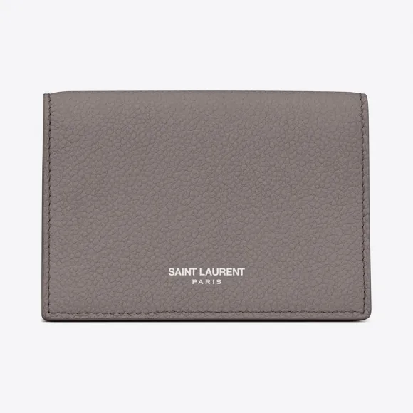 伊夫圣罗兰/Yves Saint laurent 经典圣罗兰巴黎式名片套，采用雾状皮革 468994B680N1202
