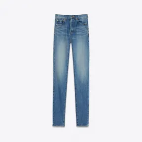 伊夫圣罗兰/Yves Saint laurent 这款中腰紧身修身牛仔裤采用复古蓝色牛仔布制成 480614Y883L4068