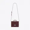 伊夫圣罗兰/Yves Saint laurent 中号BELLECHASSE SAINT LAURENT 暗红色真皮包 4820