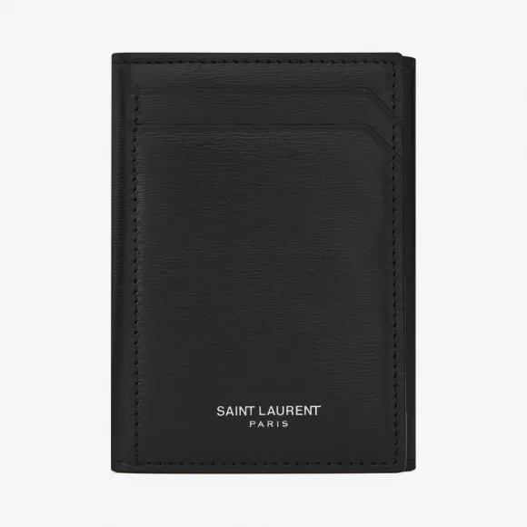 伊夫圣罗兰/Yves Saint laurent FRAGMENTS黑色真皮钥匙包 483243D434N1000