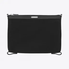 伊夫圣罗兰/Yves Saint laurent 黑色斜纹真皮ID单肩斜跨化妆包 485374GUS6E1000