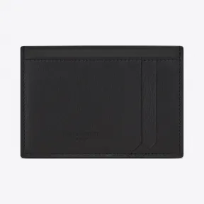 伊夫圣罗兰/Yves Saint laurent FRAGMENTS黑色真皮和闪亮装饰名片夹 485574D43481000