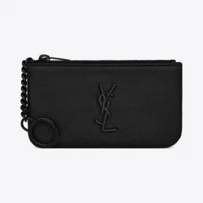 伊夫圣罗兰/Yves Saint laurent Monogram 钥匙包（粒面贵宾犬压纹皮革） 4856321HA0U1000
