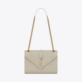 伊夫圣罗兰/Yves Saint laurent ENVELOPPE 中号颗粒纹理压花真皮包 487206BOW919207