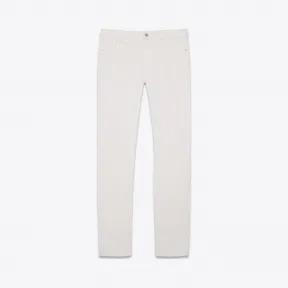 伊夫圣罗兰/Yves Saint laurent 这款低腰紧身牛仔裤采用白色弹力牛仔面料制成 494361YA8889006