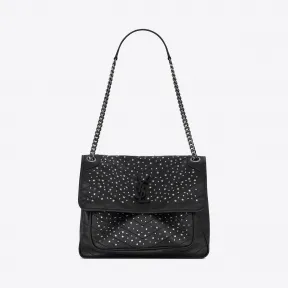 伊夫圣罗兰/Yves Saint laurent NIKI 中号星饰小羊皮包 49889403UF41000