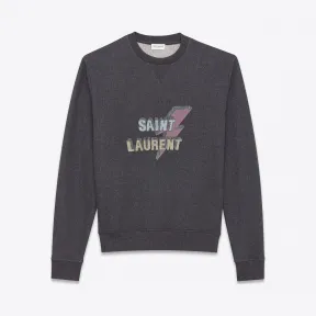 伊夫圣罗兰/Yves Saint laurent 这款印花运动衫采用SAINT LAURENT LIGHT灰色棉质羊毛制成 50