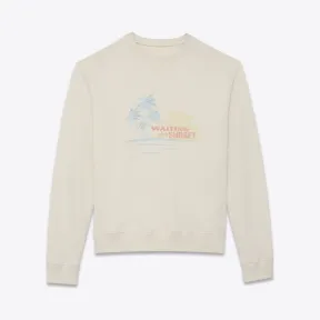 伊夫圣罗兰/Yves Saint laurent 这款SUNSET刺绣运动衫采用米白色棉质羊毛制成 500651YB2OG917