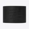 伊夫圣罗兰/Yves Saint laurent YVES cuff bracelet in black leather 50