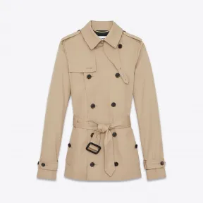 伊夫圣罗兰/Yves Saint laurent 浅色华达呢的风衣短裤 506652Y039W9772