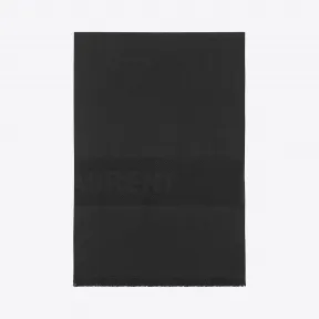 伊夫圣罗兰/Yves Saint laurent Saint Laurent 黑色提花披肩  5253143Y6191000