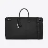 伊夫圣罗兰/Yves Saint laurent Sac de Jour 三日用黑色细粒纹理软皮行李袋  528606DTI0E
