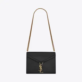 伊夫圣罗兰/Yves Saint laurent Cassandra 黑色真皮链条包 5327500SX2W1048