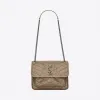 伊夫圣罗兰/Yves Saint laurent 女士 NIKI 迷你复古褶皱真皮包 5330370EN041722