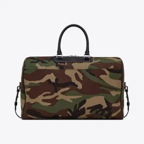 伊夫圣罗兰/Yves Saint laurent 迷彩印花华达呢的24小时行李袋 533216GL0NE3066