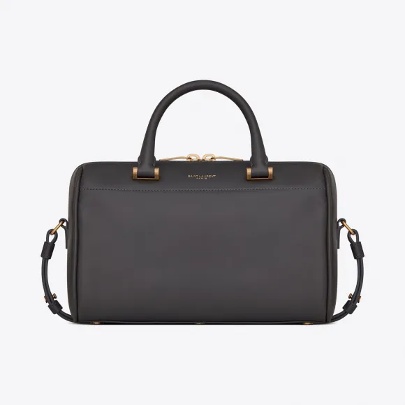 伊夫圣罗兰/Yves Saint laurent Duffle 迷你冷灰色真皮包  5334810U70W1112