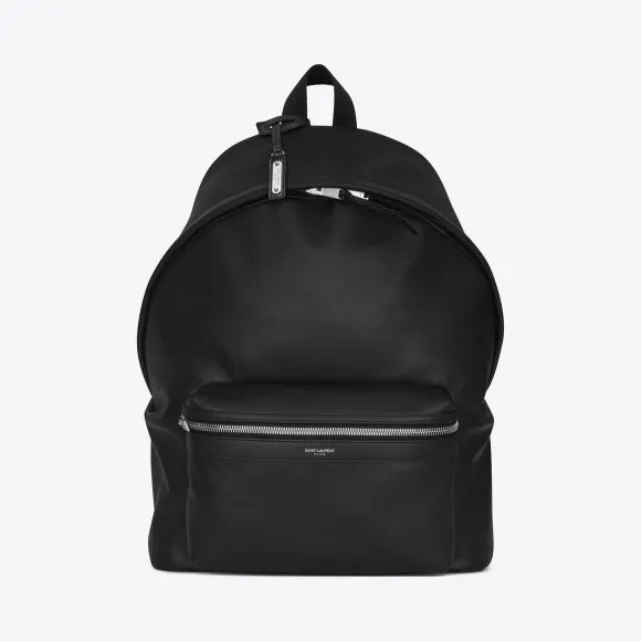 伊夫圣罗兰/Yves Saint laurent 黑色皮革经典city背包 5349670AY3F1000