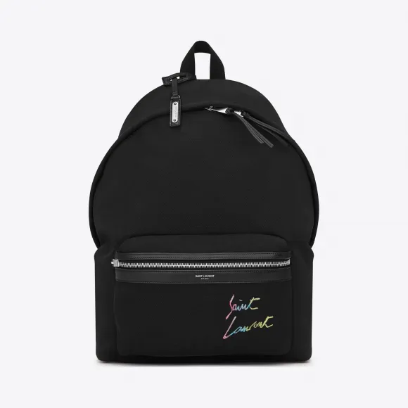 伊夫圣罗兰/Yves Saint laurent CITY canvas bag with Saint Laurent embr