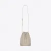 伊夫圣罗兰/Yves Saint laurent TALITHA 中号光面皮水桶包 5542420SX0W9207