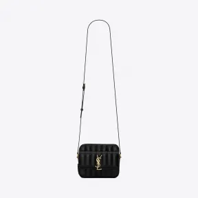 伊夫圣罗兰/Yves Saint laurent Vicky 绗缝小羊皮相机包 5550520YD0J1000